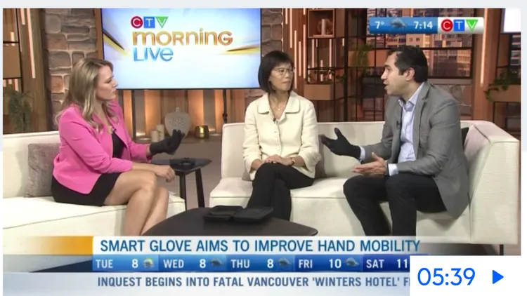 CTV News Morning Live featured our glove paper and its applications (Jan. 2024)