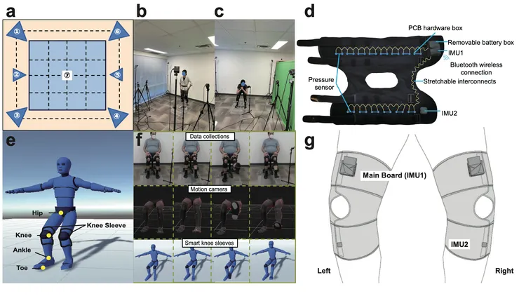 Intelligent Knee Sleeves: A Real-time Multimodal Dataset for 3D Lower Body Motion Estimation Using Smart Textile